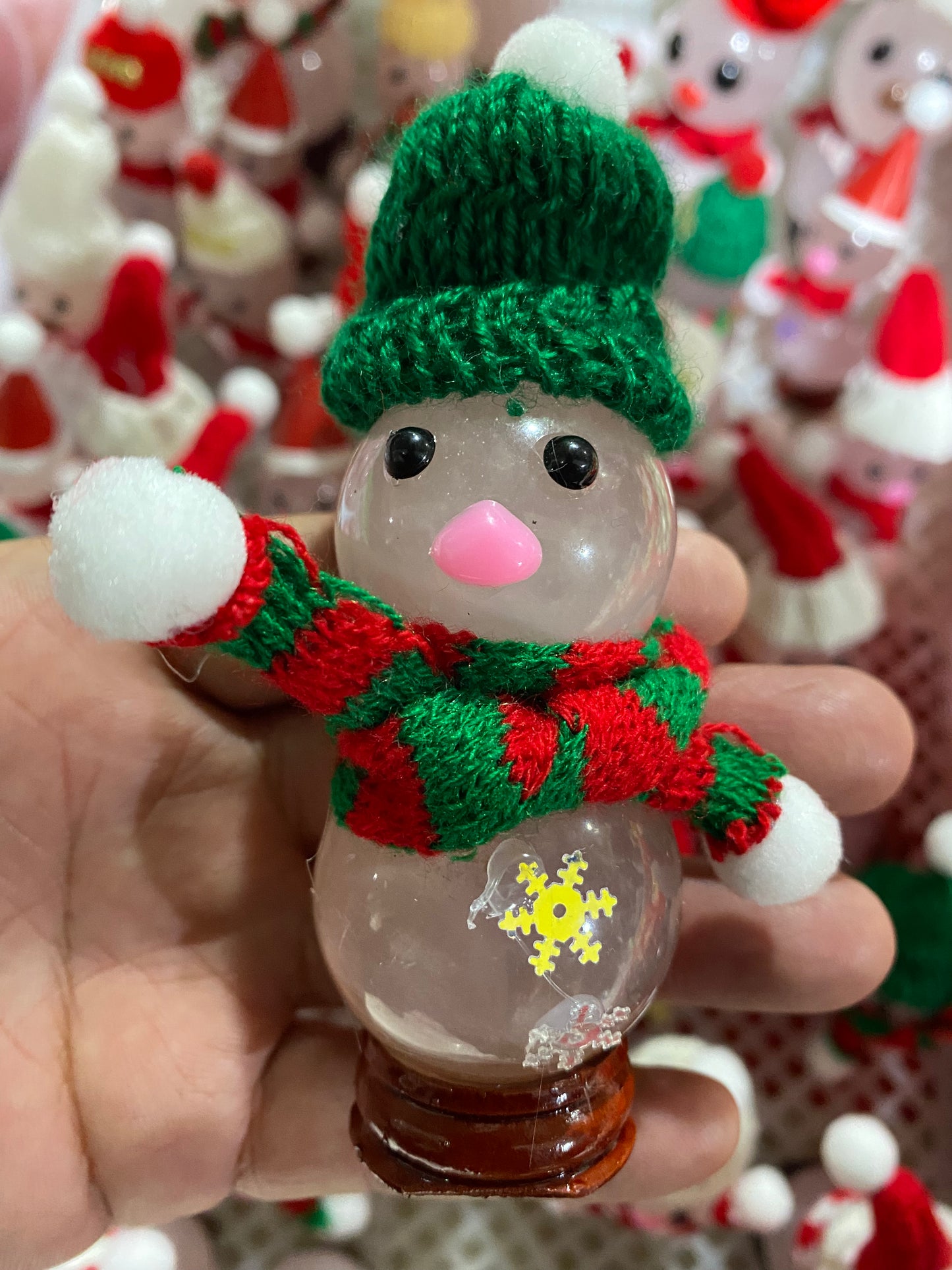 Merry Christmas Christmas pink crystal gift