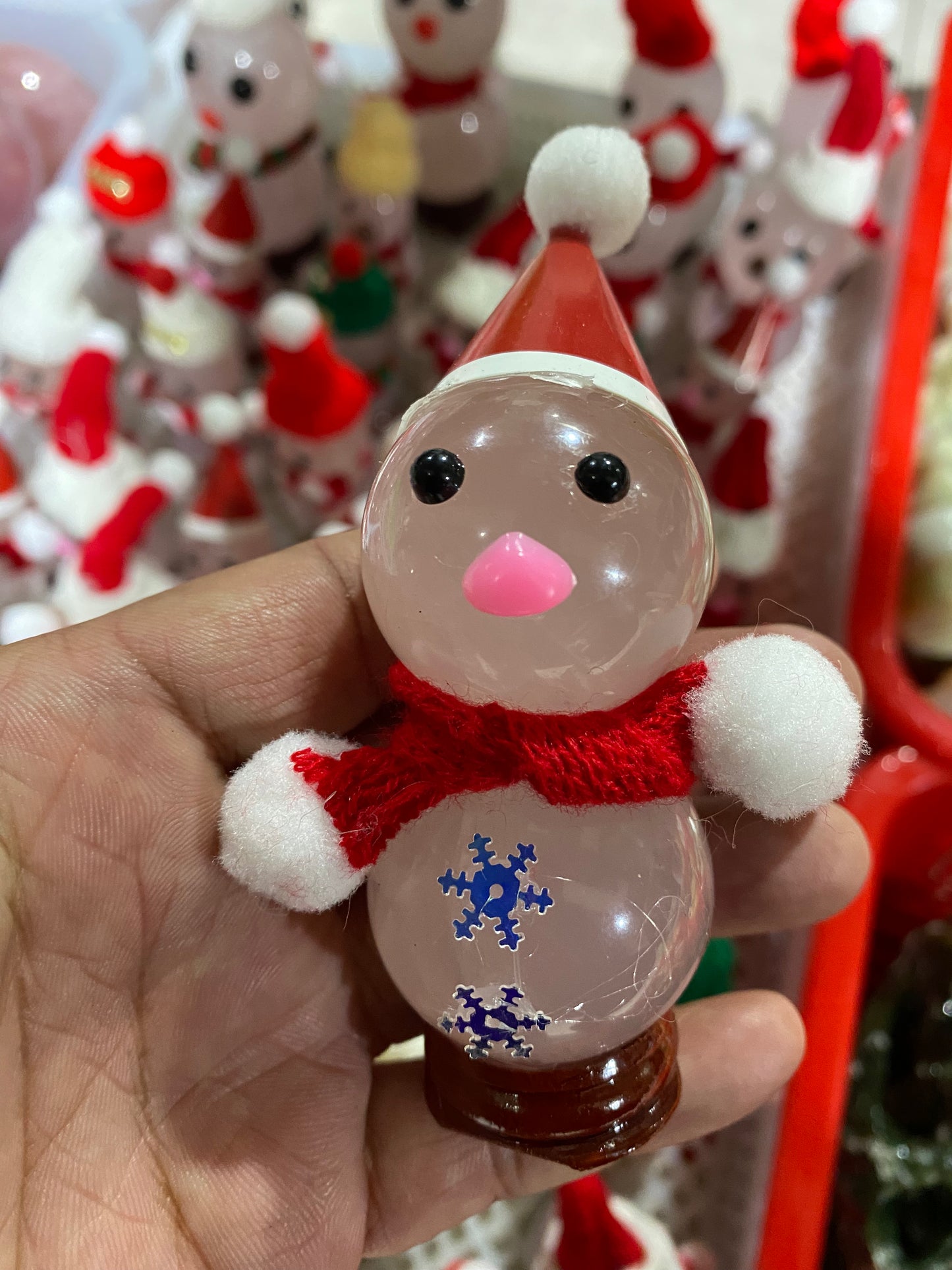 Merry Christmas Christmas pink crystal gift