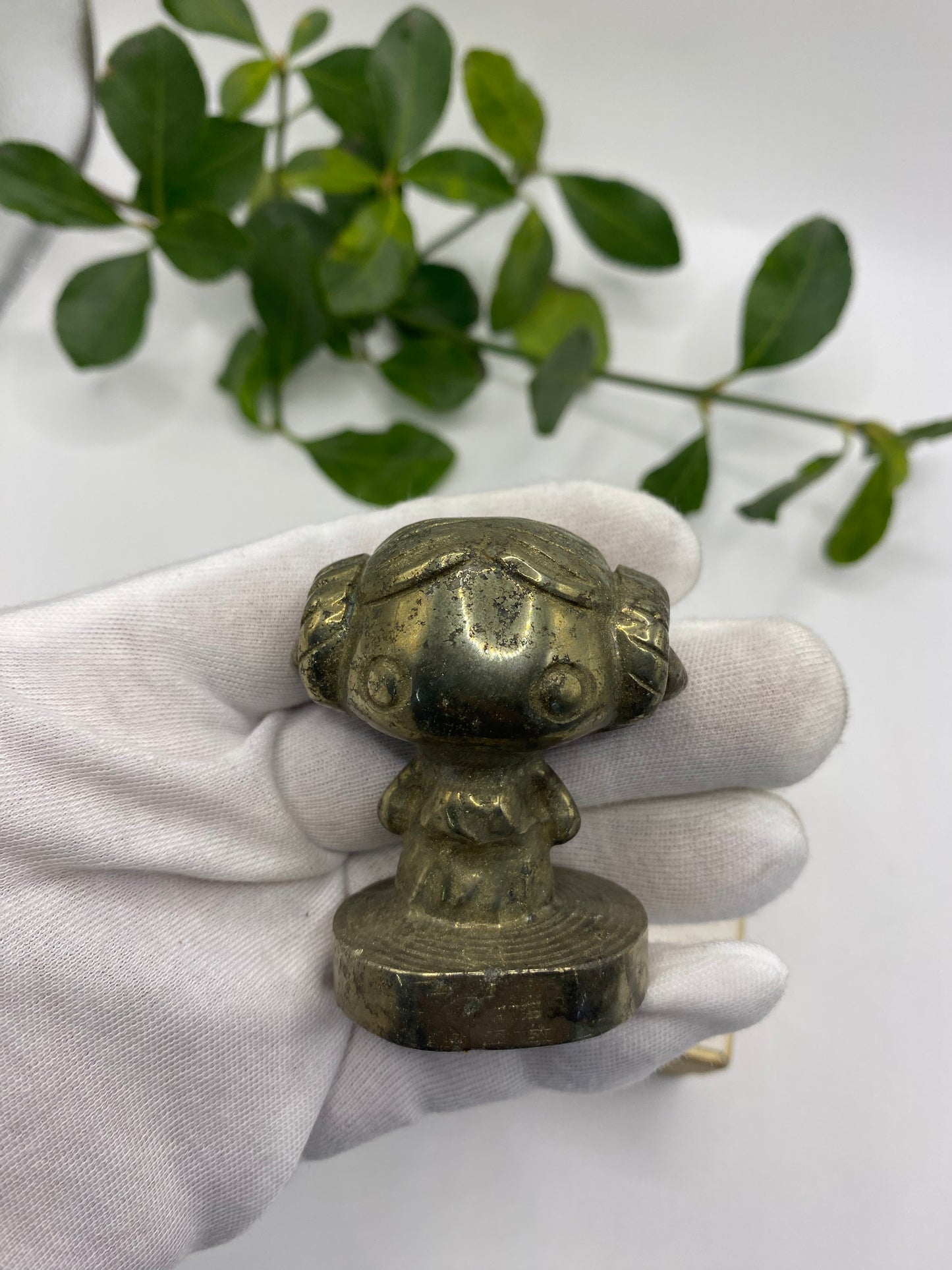 The Star Wars pyrite carving