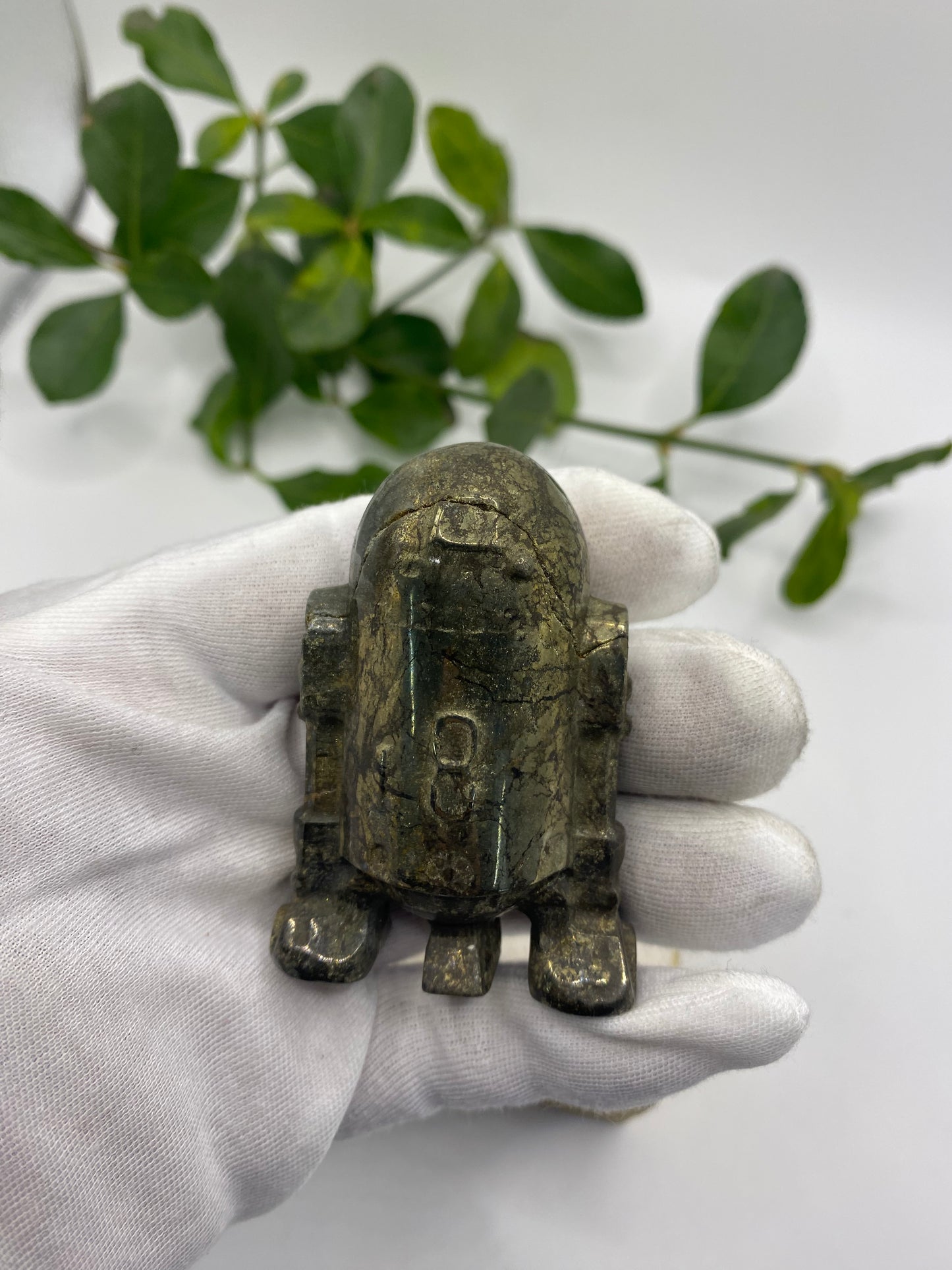 The Star Wars pyrite carving